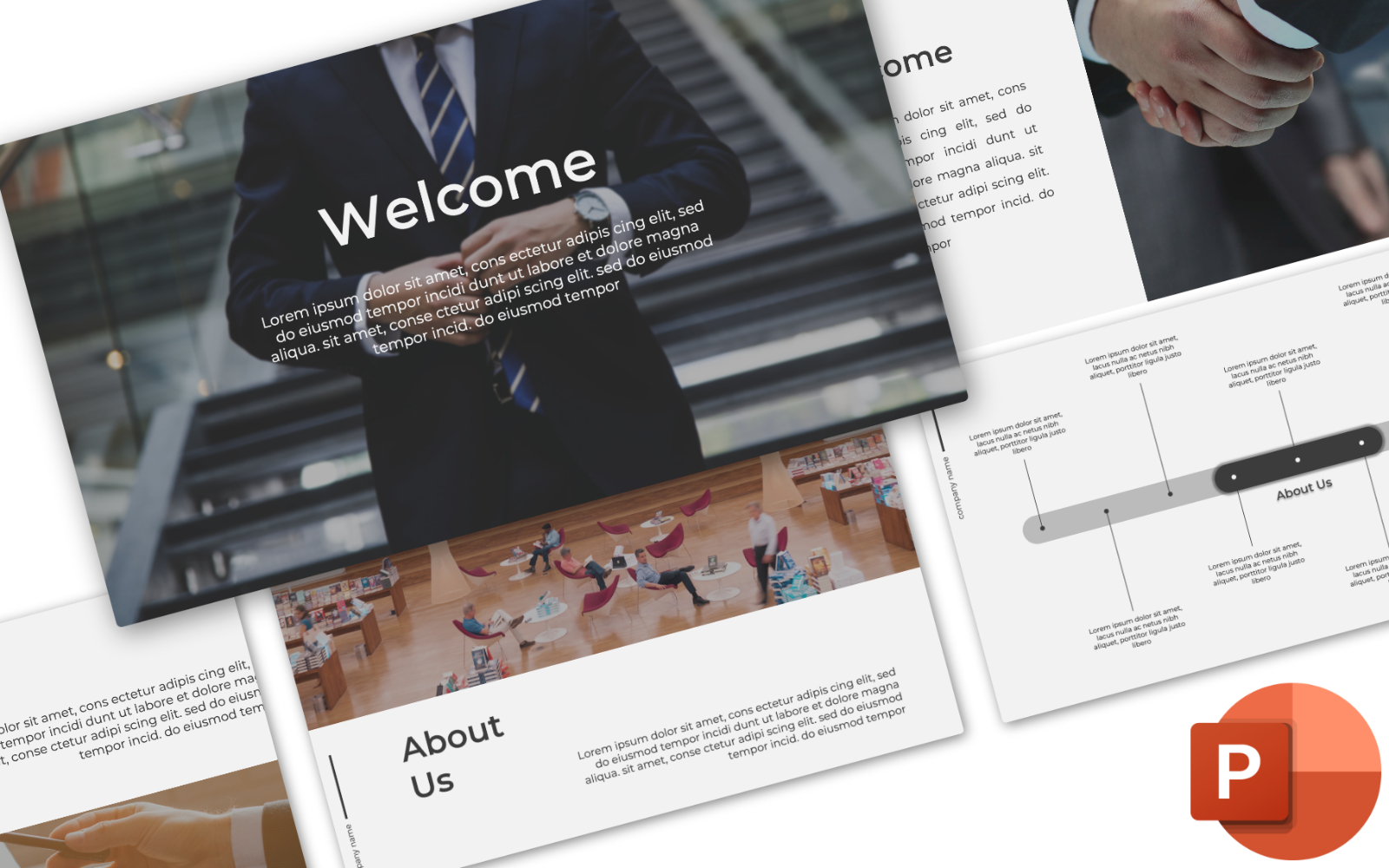 Template #102395 Powerpoint Template Webdesign Template - Logo template Preview