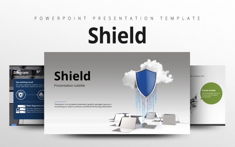 Shield PowerPoint template PowerPoint Template