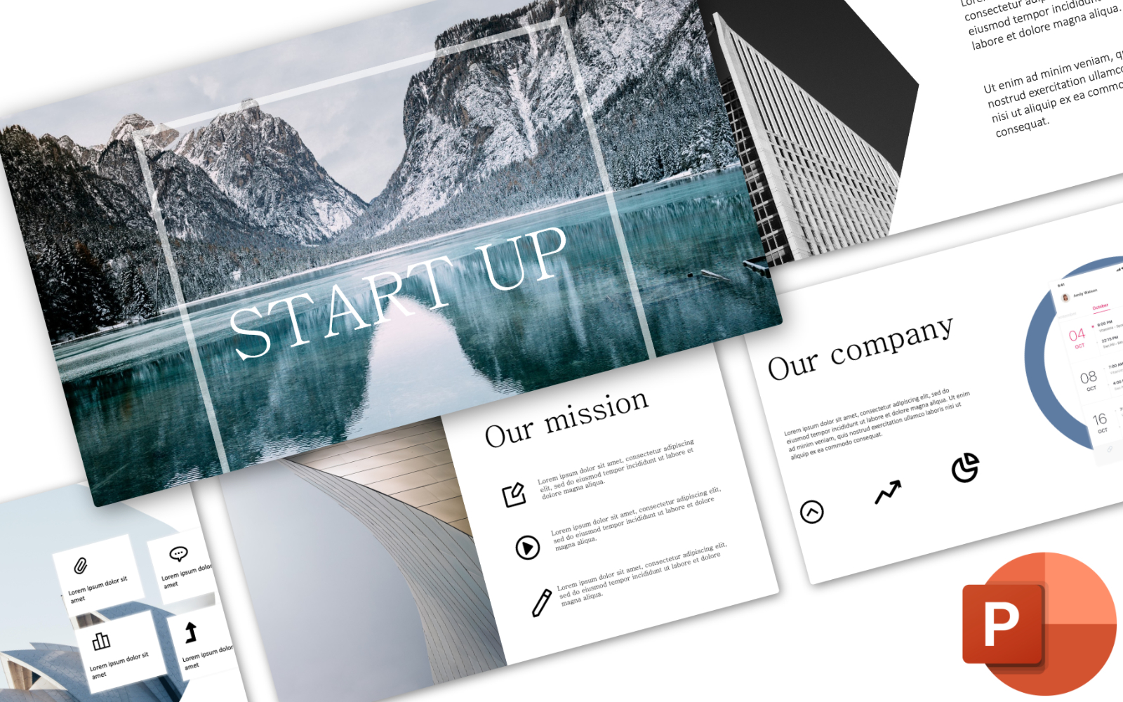 Template #102417 Powerpoint Template Webdesign Template - Logo template Preview