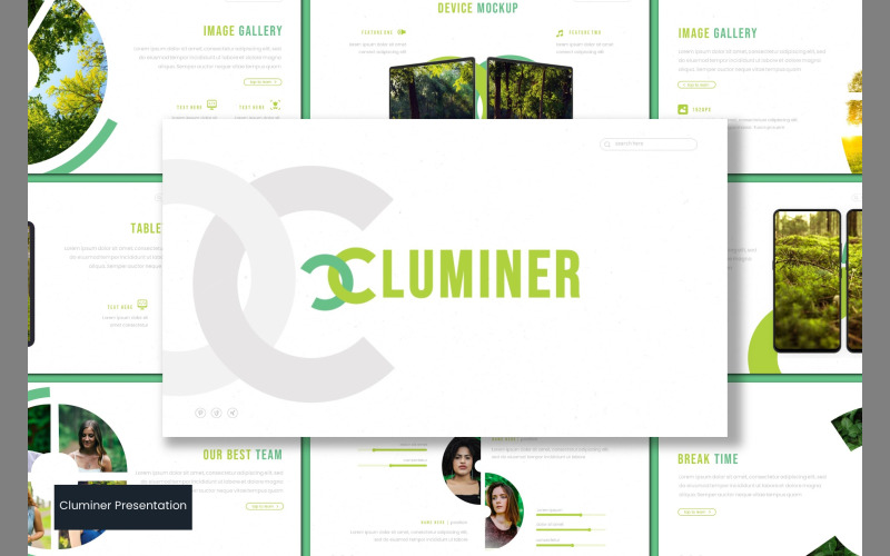 Cluminer PowerPoint template PowerPoint Template