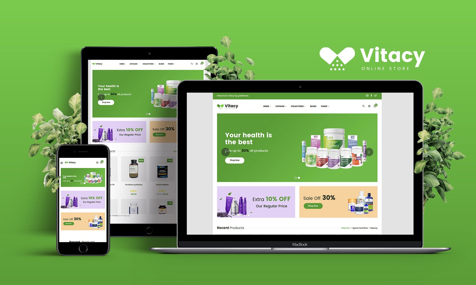 Gts Vitacy - Medical & Health Tema de Shopify №102487