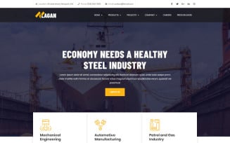 Lagan - Multipurpose Industrial & Factory Landing Page Template