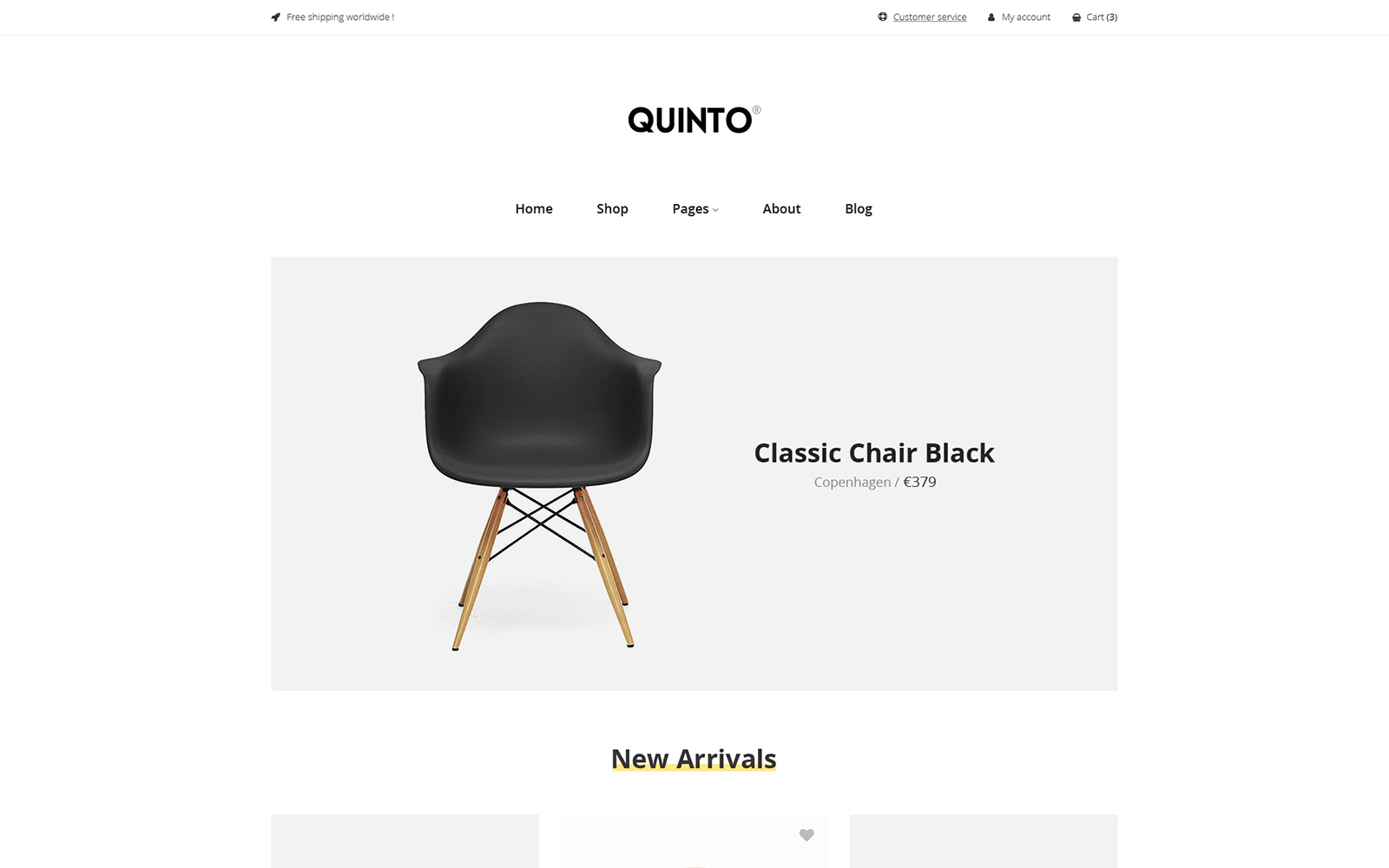 Responsivt Quinto WooCommerce-tema #102488