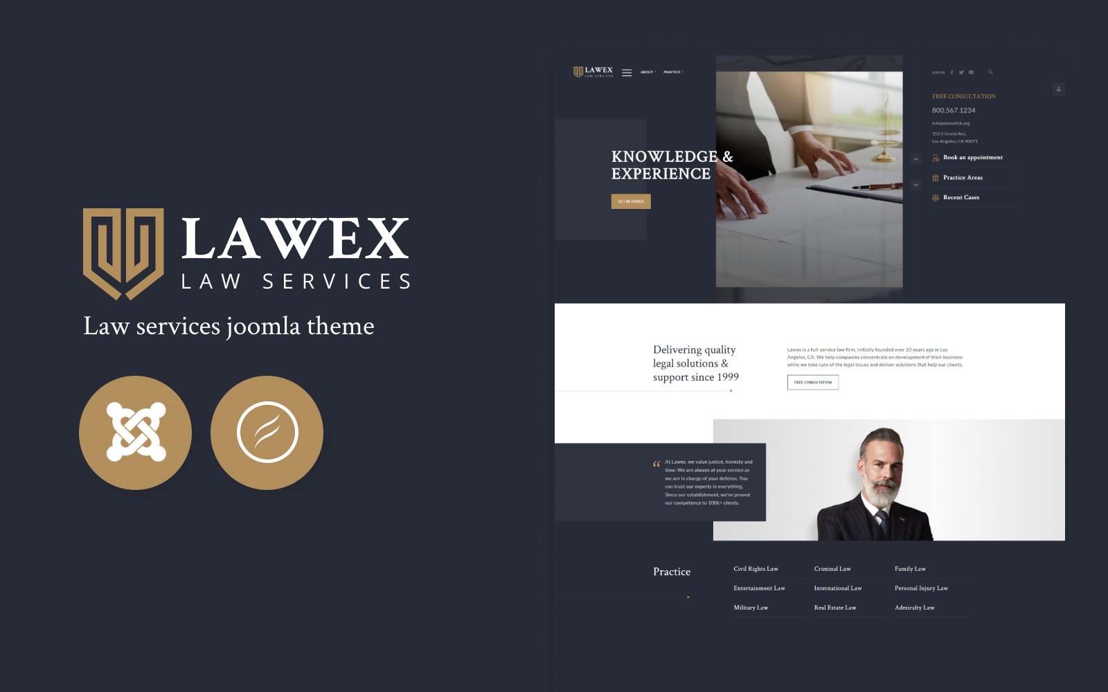 Template #102543 Attorney Justice Webdesign Template - Logo template Preview