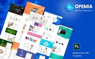 Opemia - Medical Products or Services PSD Template