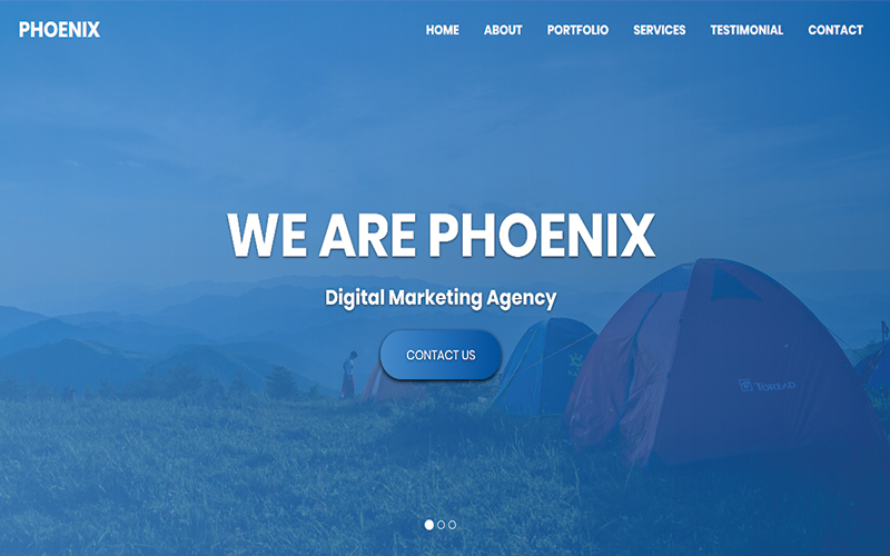 Plantilla Para Página De Aterrizaje "Phoenix - Multipurpose HTML" #102542