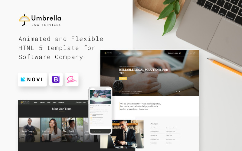 Umbrella - Law Consulting Website Template