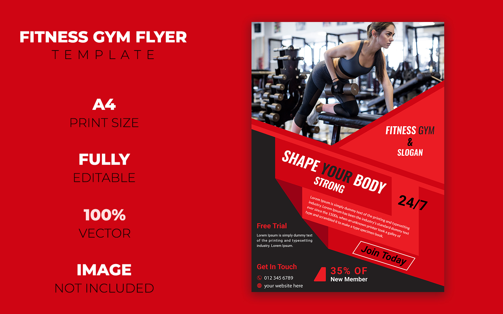 Template #102702 Fitness Body Webdesign Template - Logo template Preview