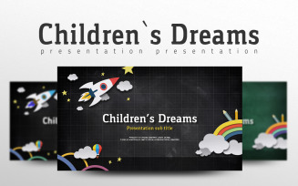 Children's Dreams PowerPoint template