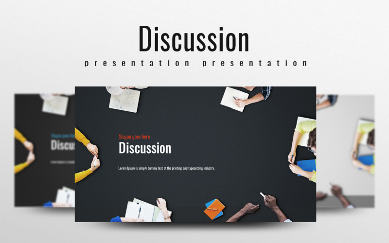 Discussion PowerPoint template PowerPoint Template