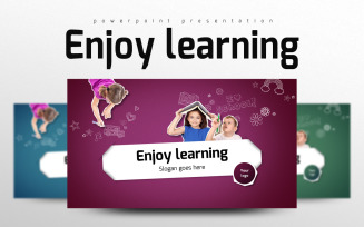 Enjoy Learning PowerPoint template