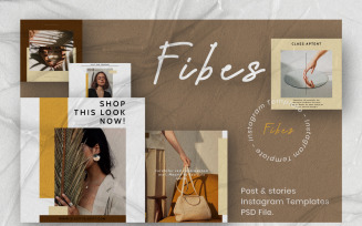 Fibes - Instagram Template for Social Media