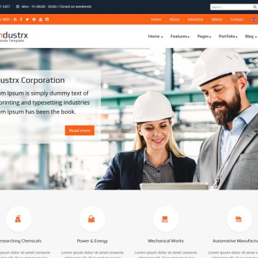 Industry Industrial Joomla Templates 102884