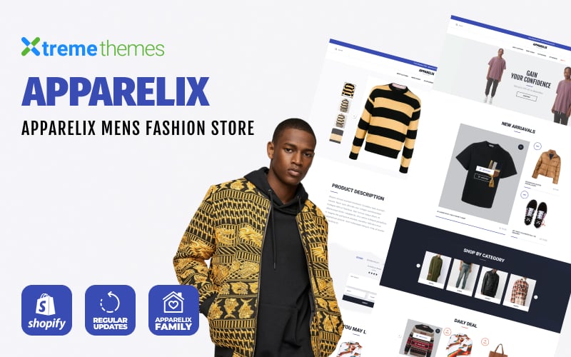 Apparelix Men`s Fashion Tema de Shopify №102809