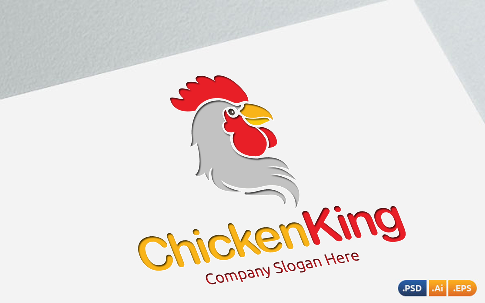 Download Chicken King Logo Template - Шаблон логотипа на тему графика