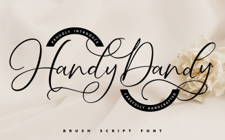 Handy-Dandy | Brush Cursive Font