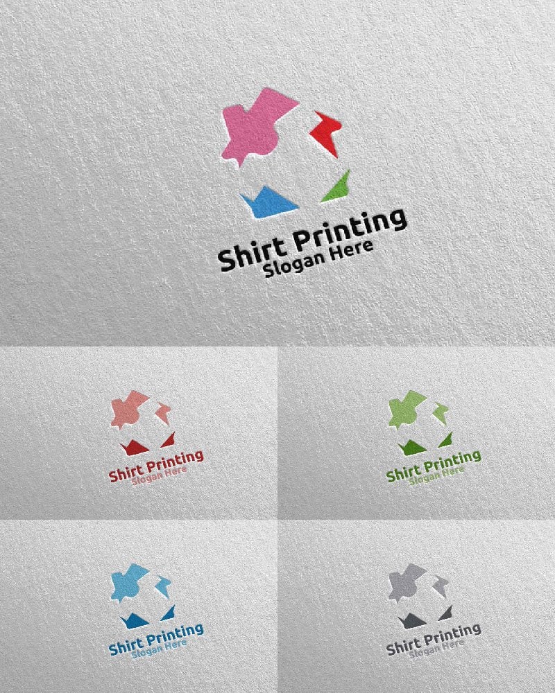 Template #102954 Printing Shirt Webdesign Template - Logo template Preview