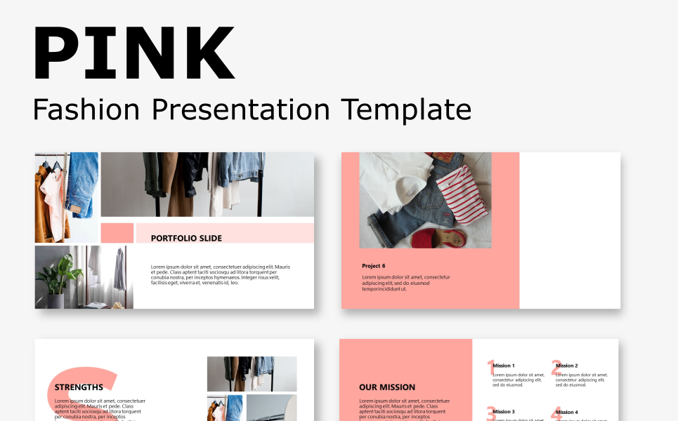 P1NK - Fashion PowerPoint template