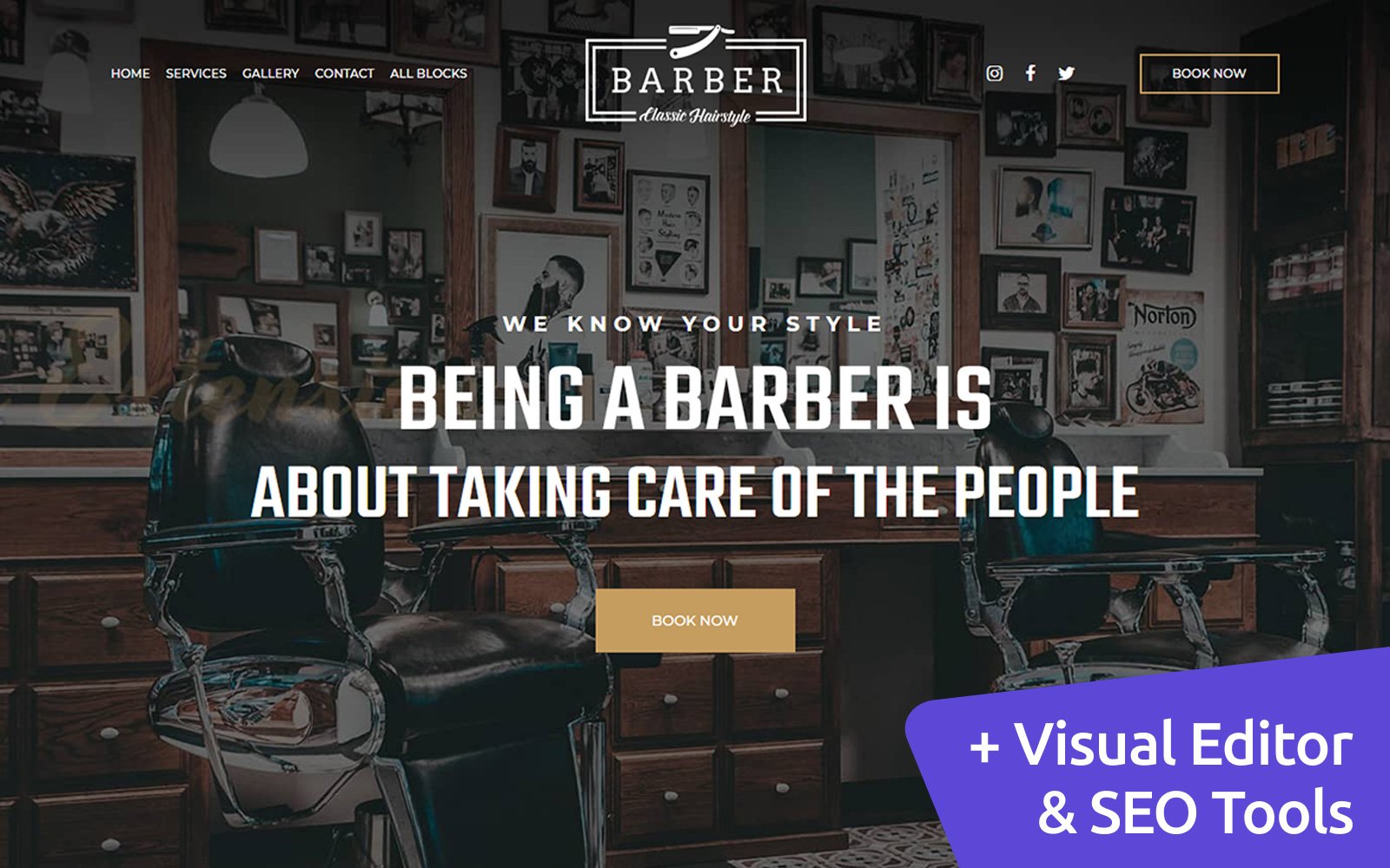 Barber - Classic Hairstyle №102984