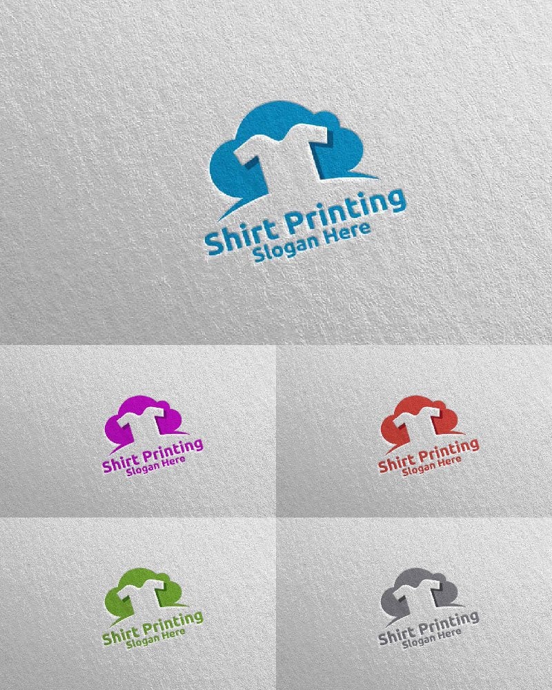 Template #103063 Printing Shirt Webdesign Template - Logo template Preview