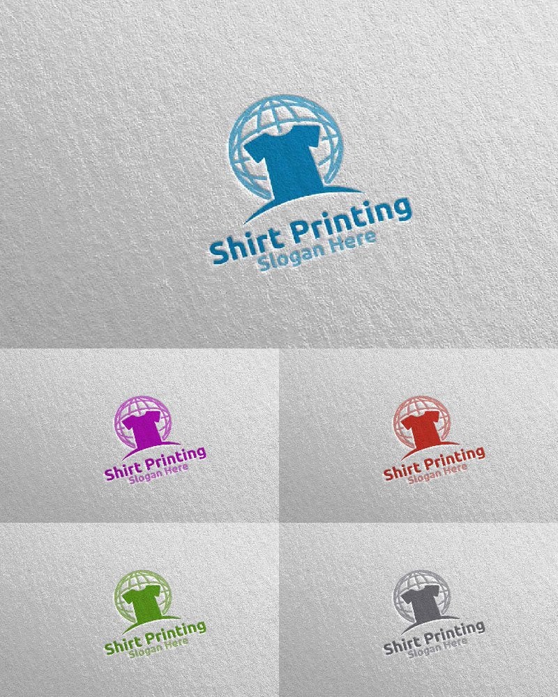 Template #103065 Printing Shirt Webdesign Template - Logo template Preview