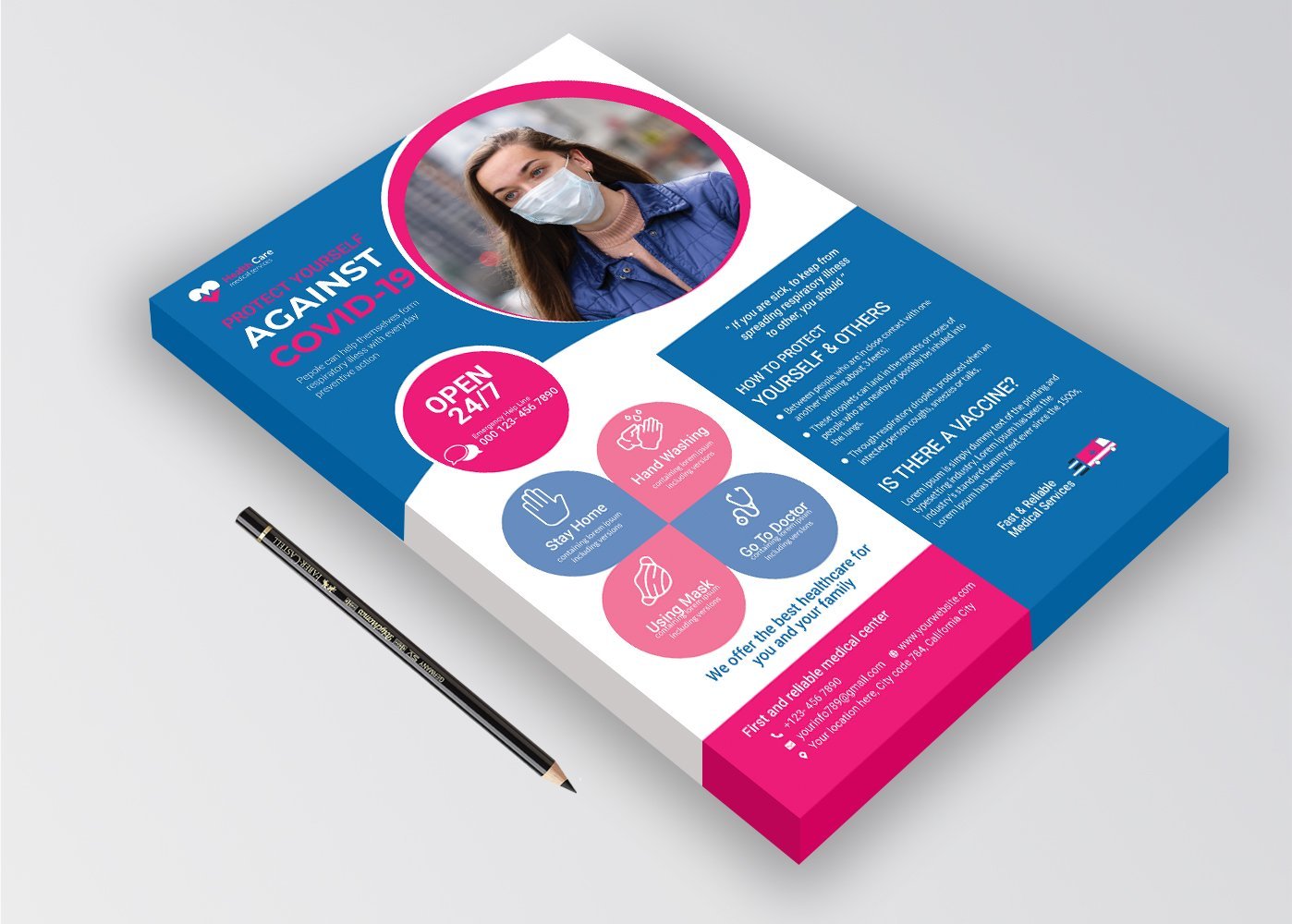 Kit Graphique #103066 A4 Flyer Divers Modles Web - Logo template Preview