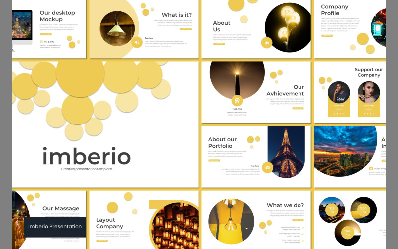 Imberio PowerPoint template PowerPoint Template