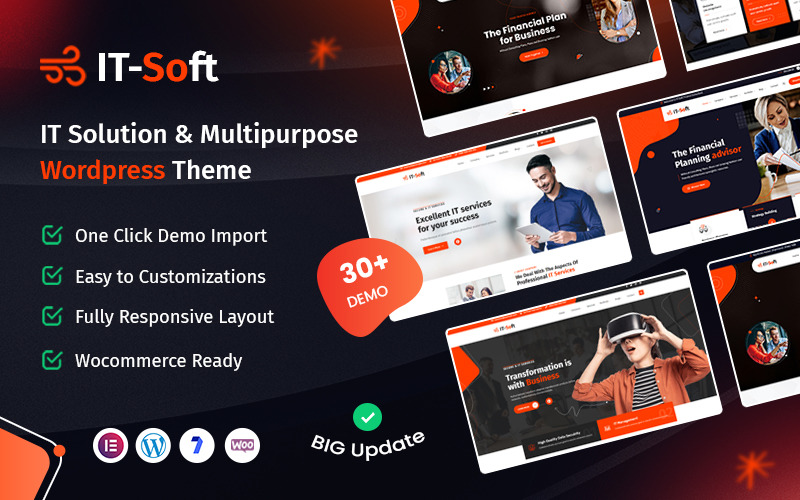IT-Soft - IT Solutions & Business Consulting WordPress Theme