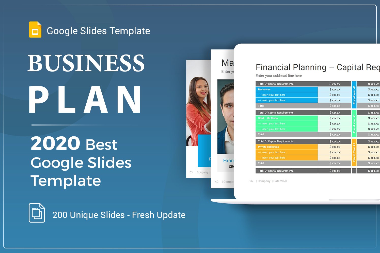 Premium Business Plan Google Slides #103013