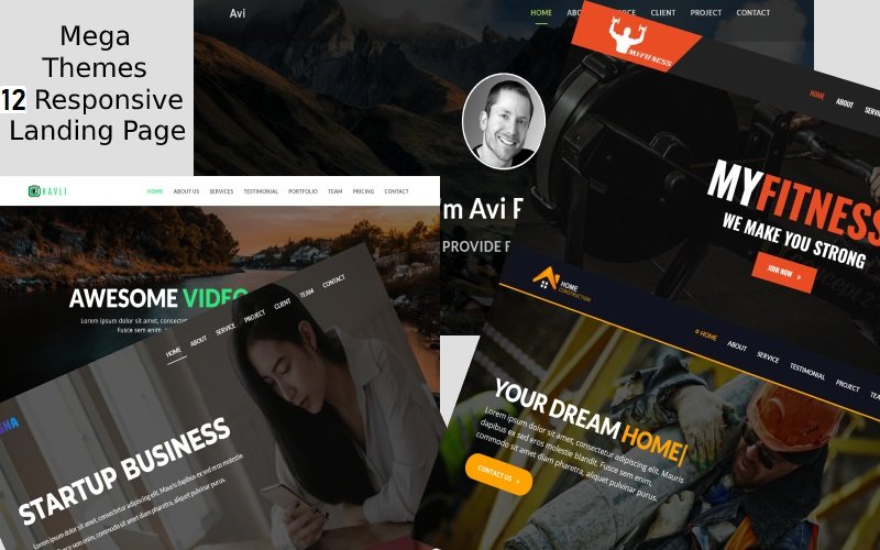Responsive 12 Combo Business Açılış Sayfası #103098