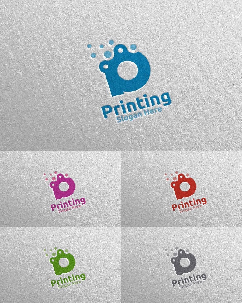 Template #103174 P Logo Webdesign Template - Logo template Preview