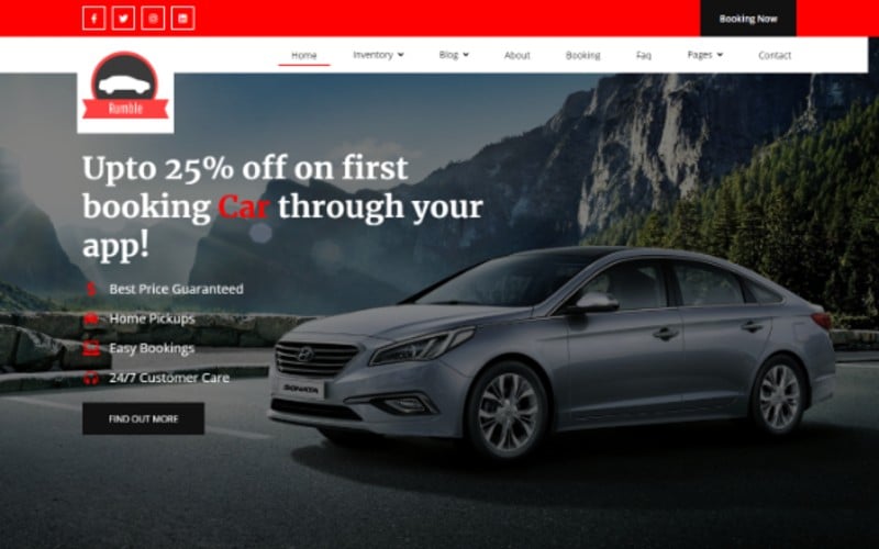 Car Rental Booking Website Template
