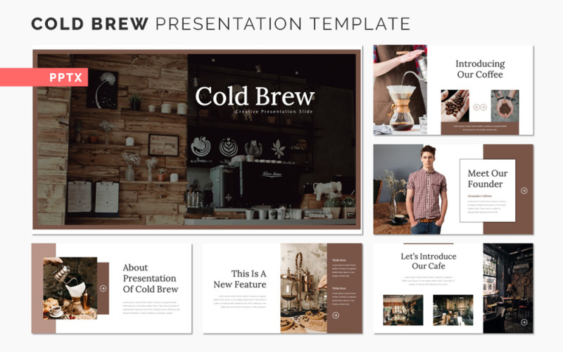 Cold Brew - Presentation PowerPoint template PowerPoint Template