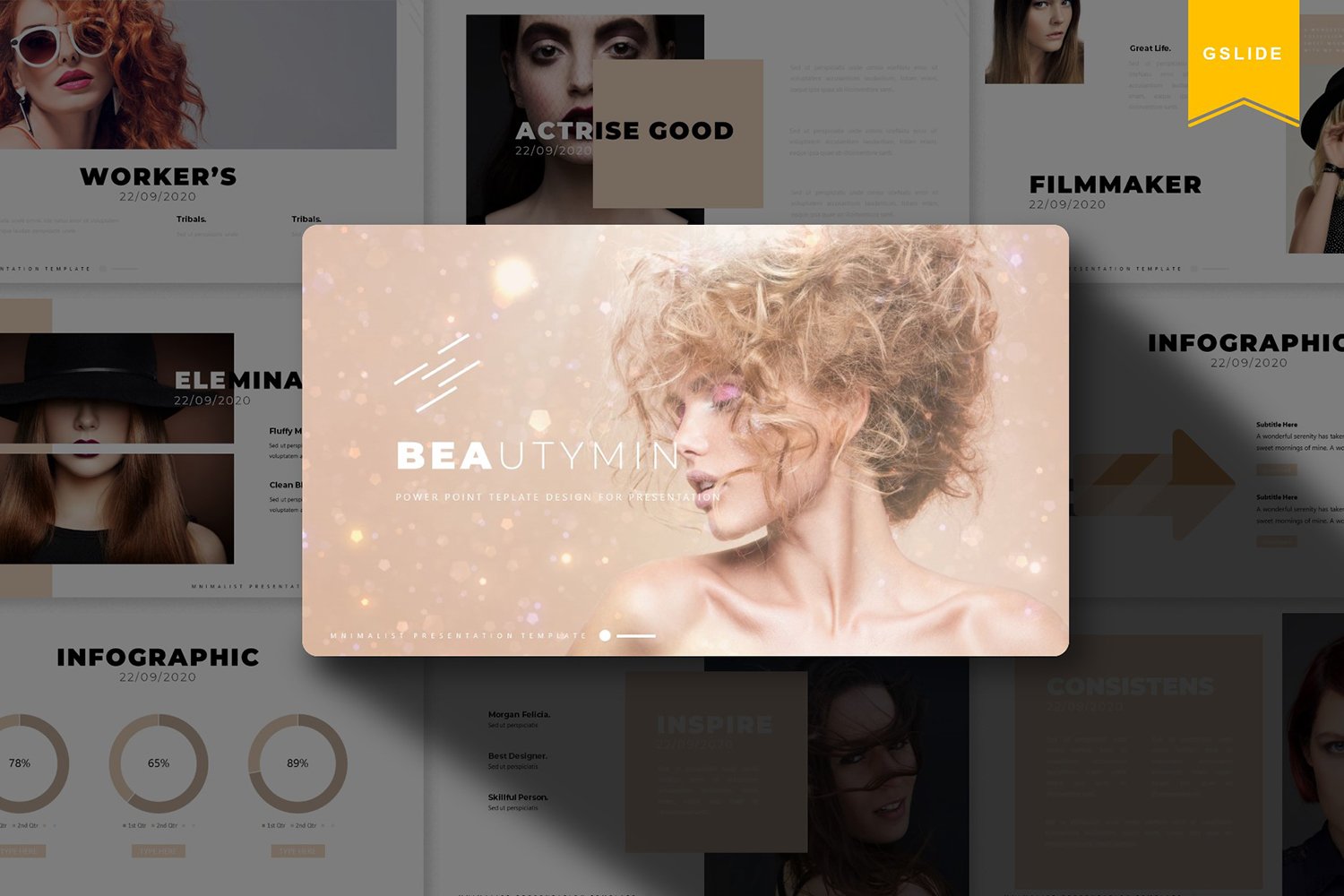 Template #103345 Beauty Face Webdesign Template - Logo template Preview