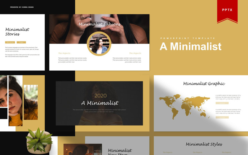 A Minimalis | PowerPoint template PowerPoint Template