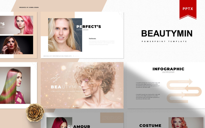 Beautymin | PowerPoint template PowerPoint Template