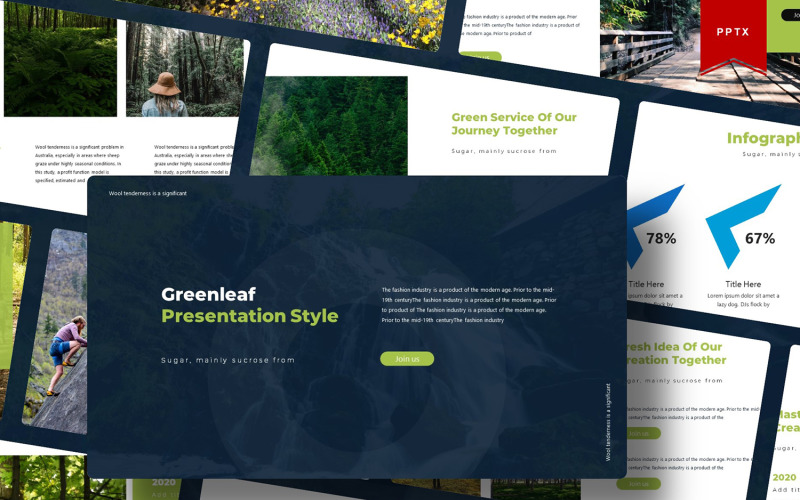 Greanleaf | PowerPoint template PowerPoint Template