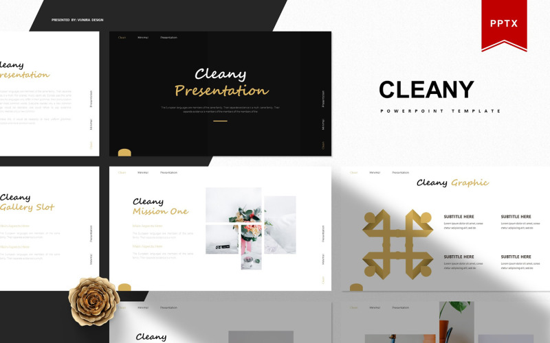 Cleany | PowerPoint template PowerPoint Template