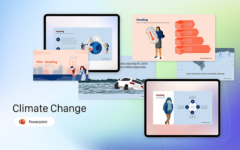 Climate Change PowerPoint template PowerPoint Template