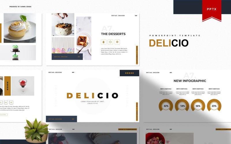 Delicio | PowerPoint template PowerPoint Template