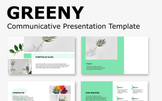 Greeny - Communicative Presentation PowerPoint template