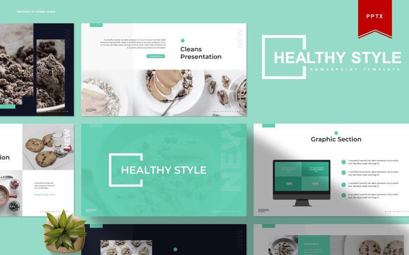 Healthy Style | PowerPoint template PowerPoint Template
