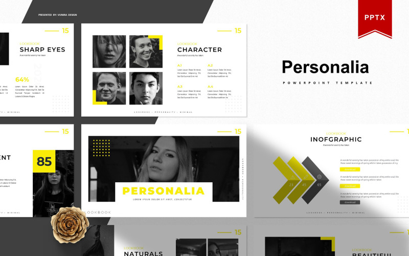 Personalia | PowerPoint template PowerPoint Template
