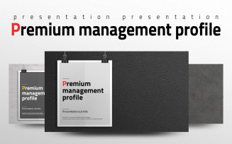Premium Management Profile PowerPoint template