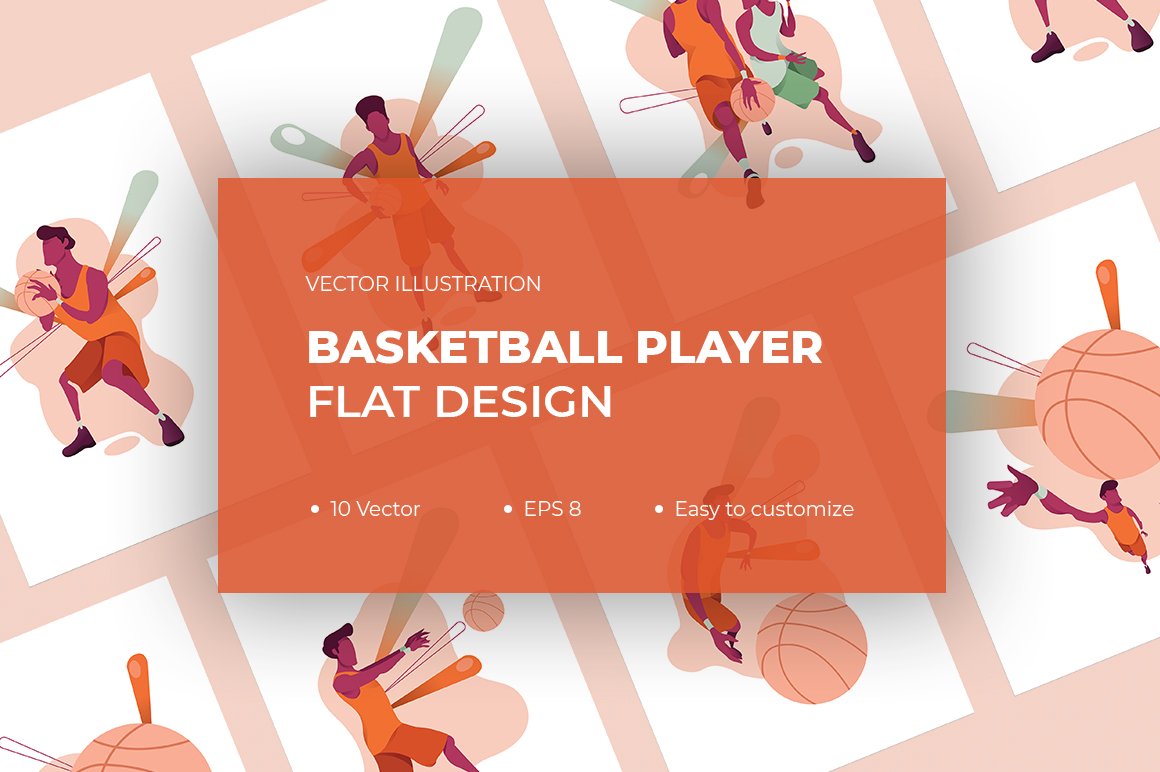 Kit Graphique #103571 Vector Basketballe Divers Modles Web - Logo template Preview