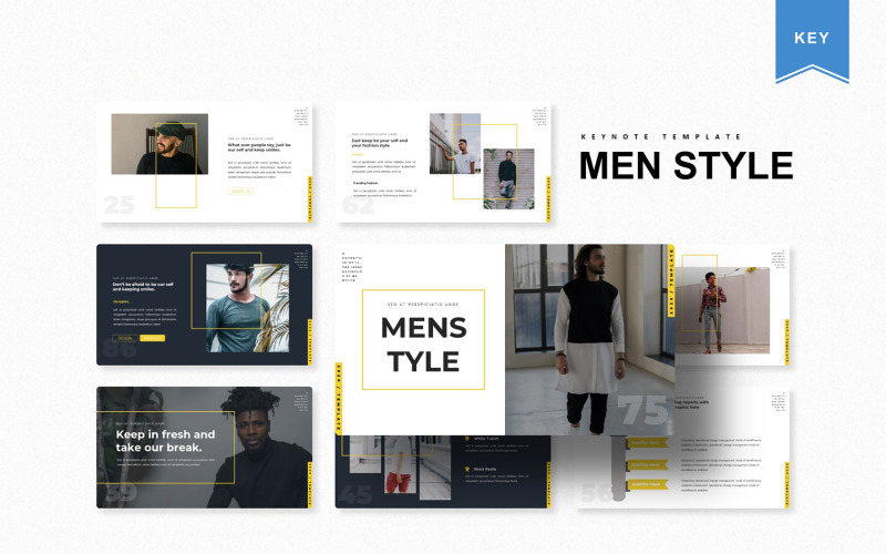Men Style - Keynote template Keynote Template