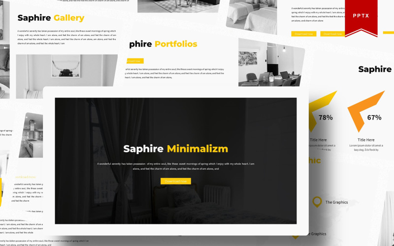 Saphire | PowerPoint template PowerPoint Template