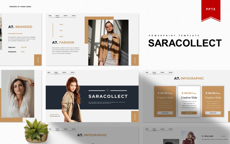 Saracollect | PowerPoint template PowerPoint Template