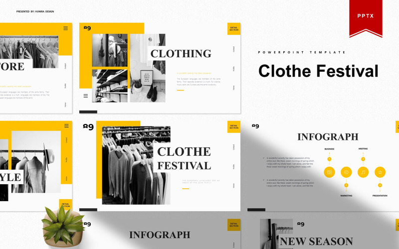 Clothe Festival | PowerPoint template PowerPoint Template