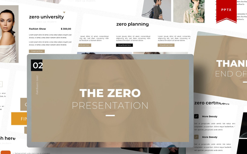 The Zero | PowerPoint template PowerPoint Template